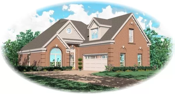 image of traditional house plan 8114